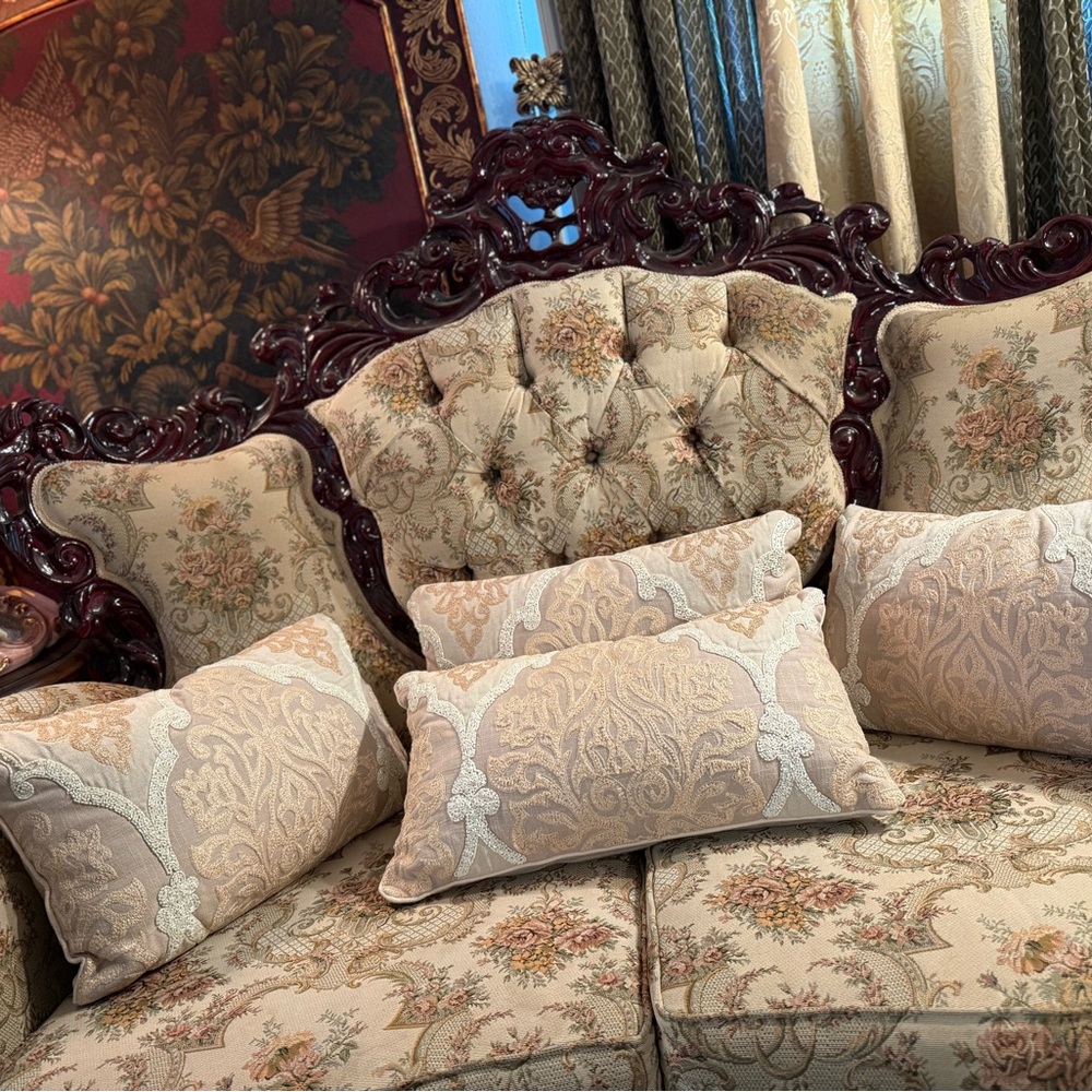 Pier 1 Elegant Cream and Tan Accent Pillows